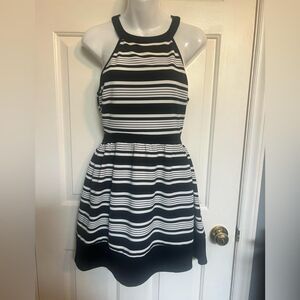 Speechless Women's Black and White Dress